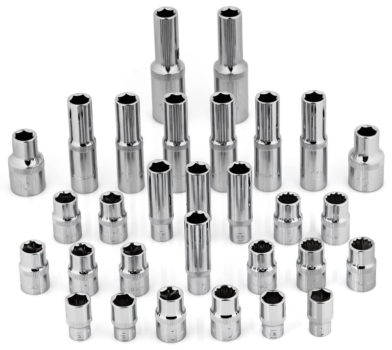 BRAZEN 10mm Socket Shop Pack (30 pcs, Multi-Type) - Image 1